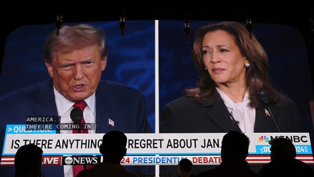 trump-harris-dibattito-tv-lapresse